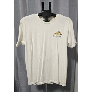 Tultex Women's Large Dollywood Short-Sleeve T-shirt Cream